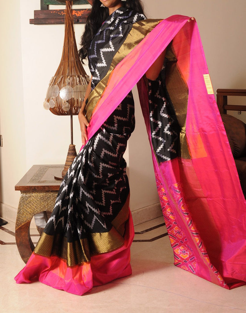 pure ikkat silk sarees