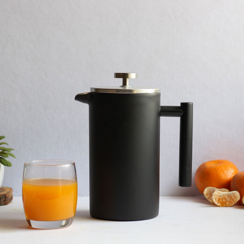 InstaCuppa Stainless Steel French Press Coffee Maker - Perfect For Making Fruit Squash