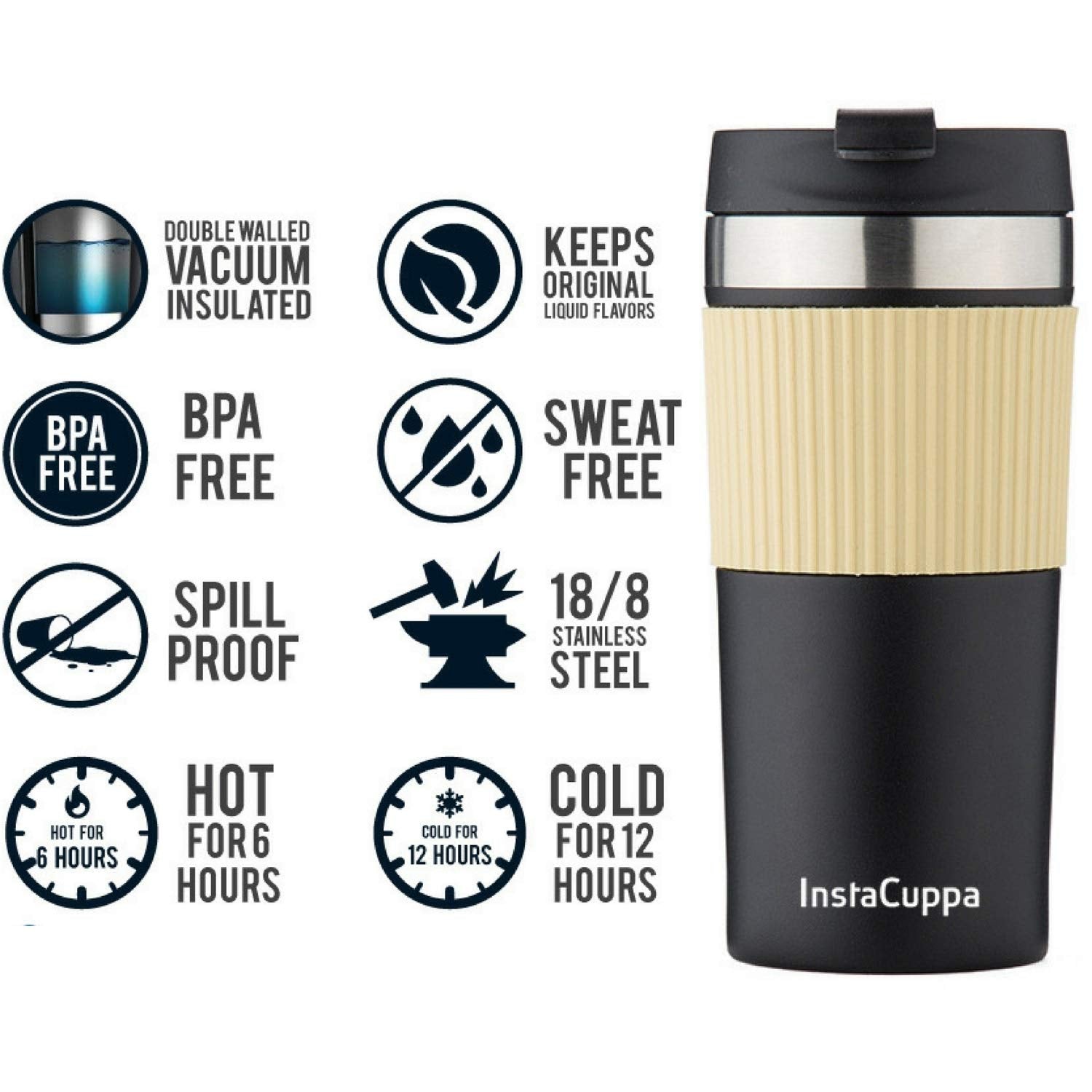 instacuppa french press travel mug