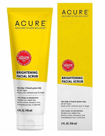 acure brightening face scrub