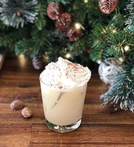 eggnog mint chocolate holiday cocktail