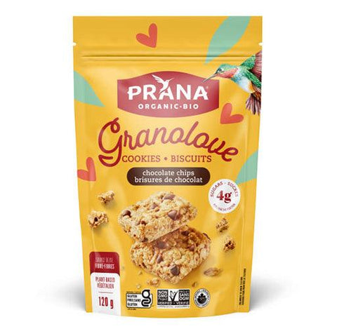 prana granolove biscuits brisures de chocolat biologique