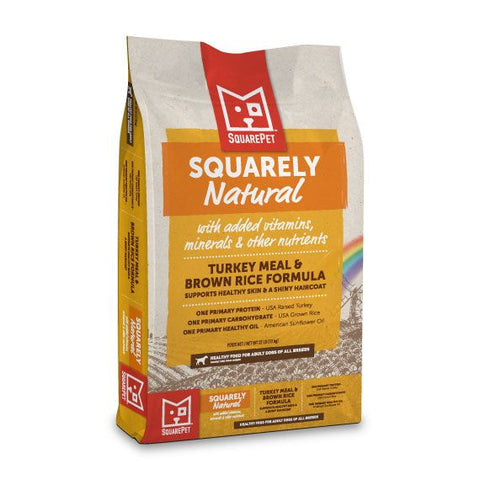SquarePet Squarely Natural Canine Turkey Meal & Brown Rice Dry Dog Food