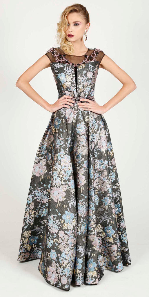 brocade evening dresses