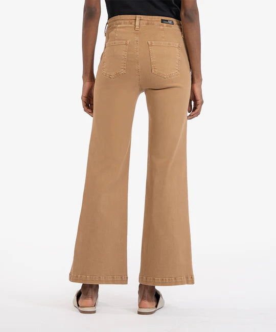 KUT from the Kloth Meg High Rise Ankle Wide Leg, Long Inseam (Toffee ...