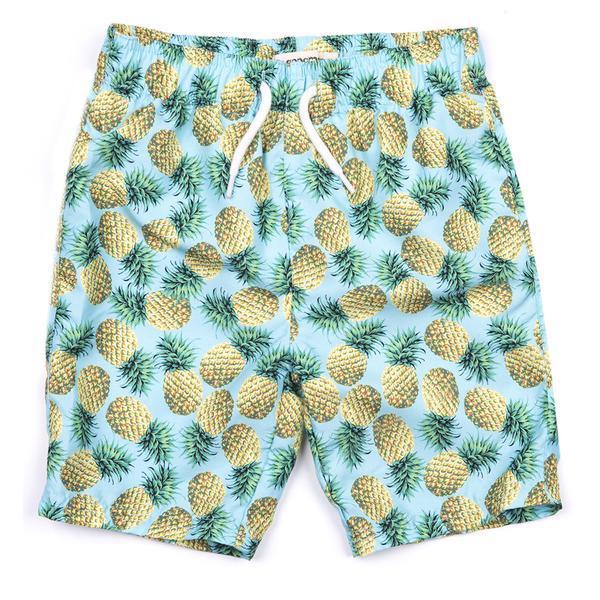 boys pineapple swim trunks