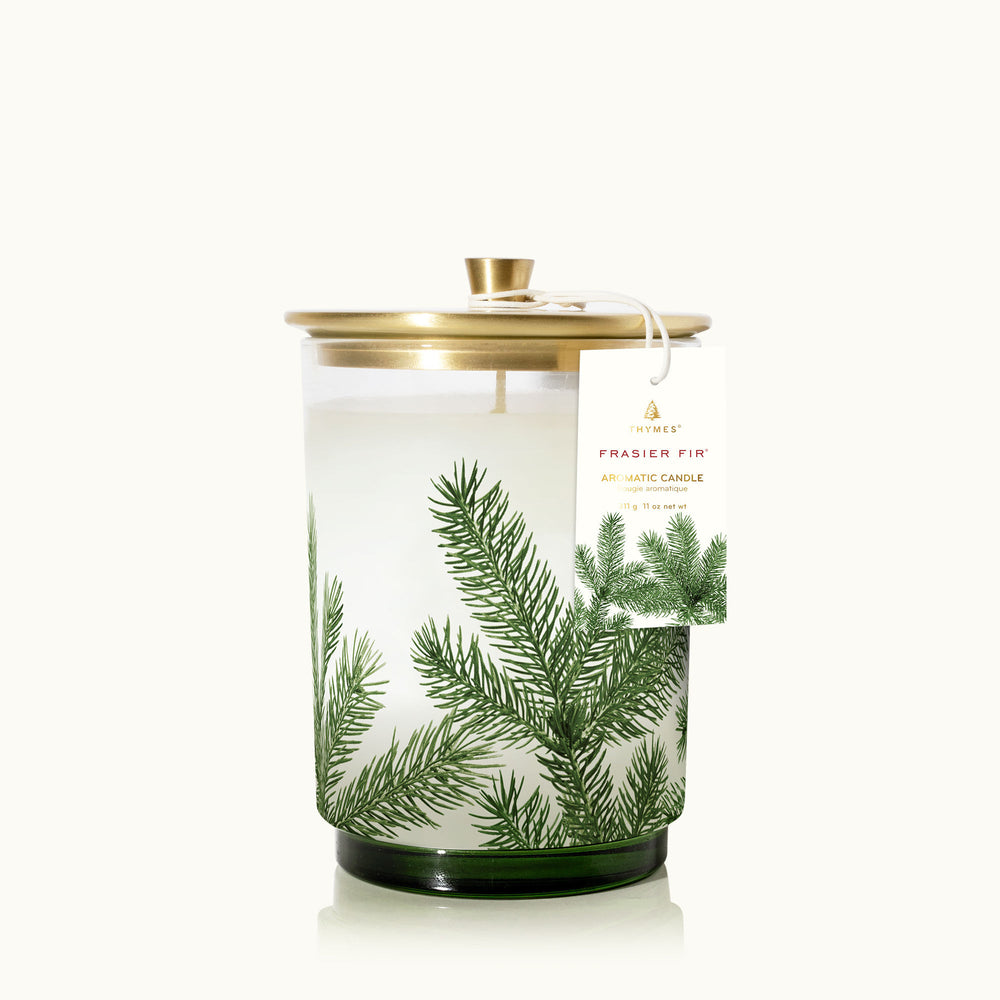 Thymes - Frasier Fir Frosted Plaid Candle Set