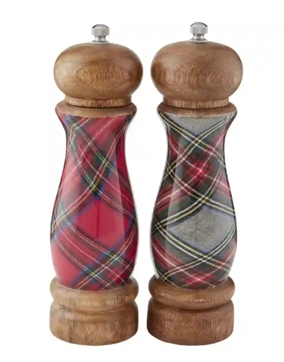 ENAMEL SALT & PEPPER GRINDER SET