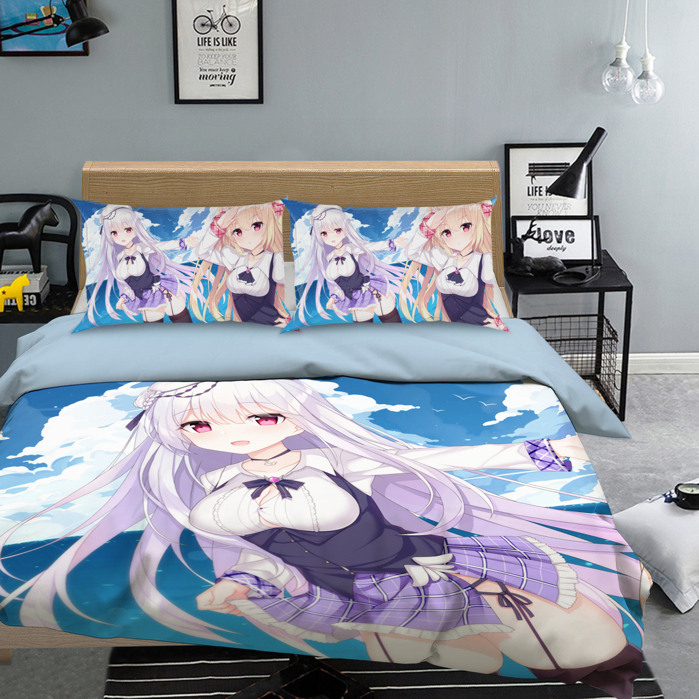 3d Azur Lane Wiki 001 Anime Bed Pillowcases Duvet Cover Quilt