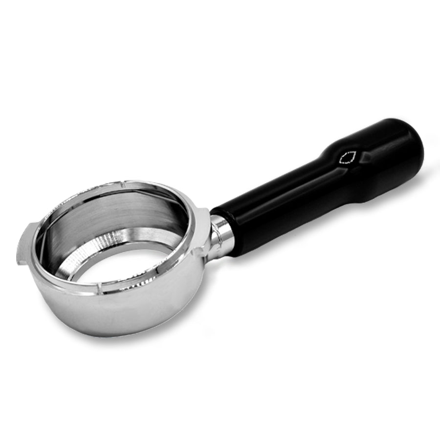 Pasquini/Bezzera Bottomless Portafilter Black Handle w/ Double Basket