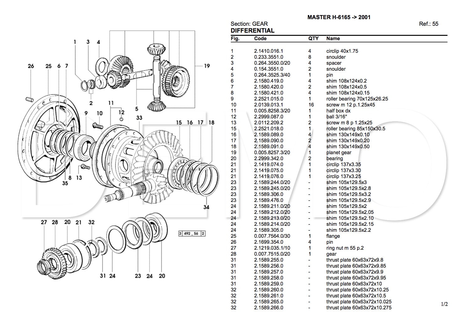 xf parts