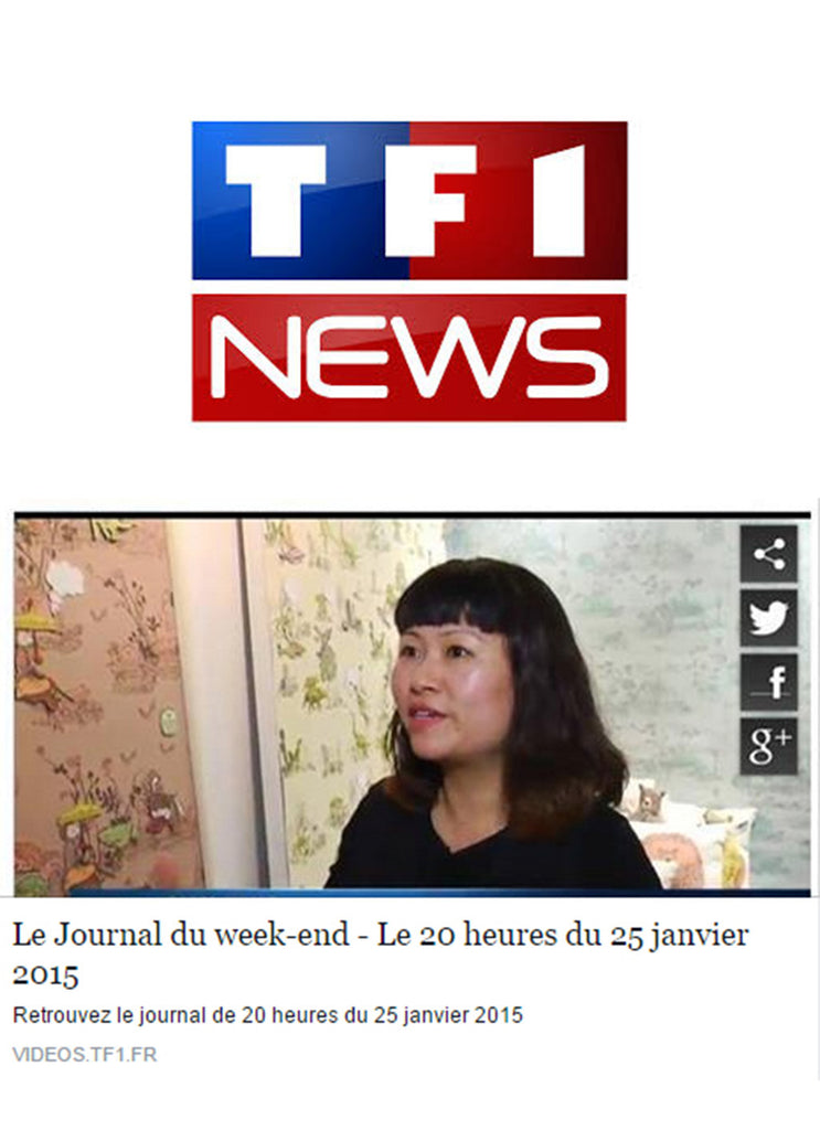 Sian Zeng talking on TF1 news about winning the Decouvertes Prize