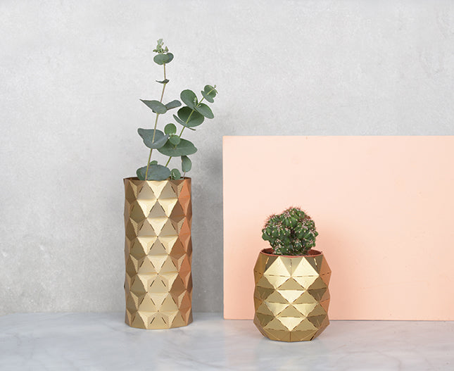 Brass Pineapple, Pots and Plants