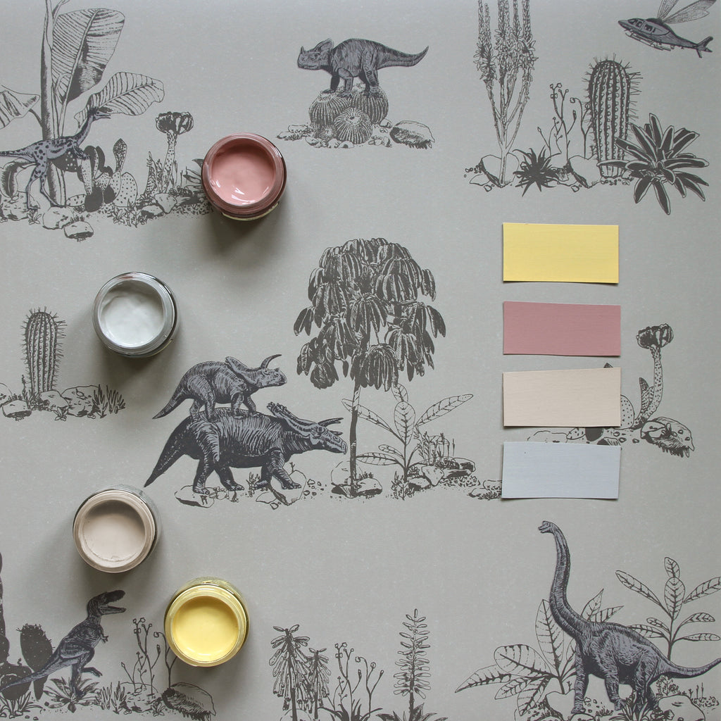 Sian Zeng Dino in Grey with Little Greene Paint colours