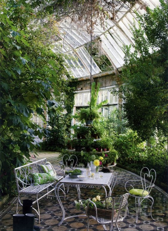 greenhouse garden furniture