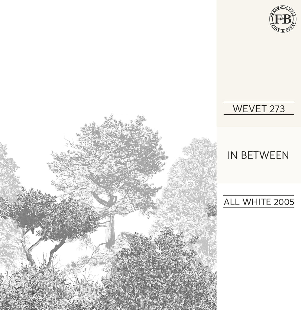 Bäume von Hua Wandmalerei von Wallpaper Farrow und Ball malen Wevet