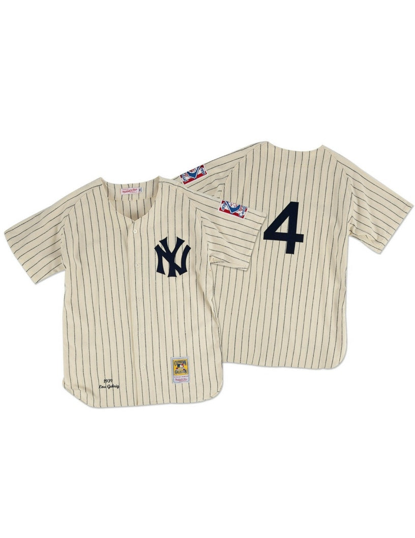 lou gehrig signed jersey