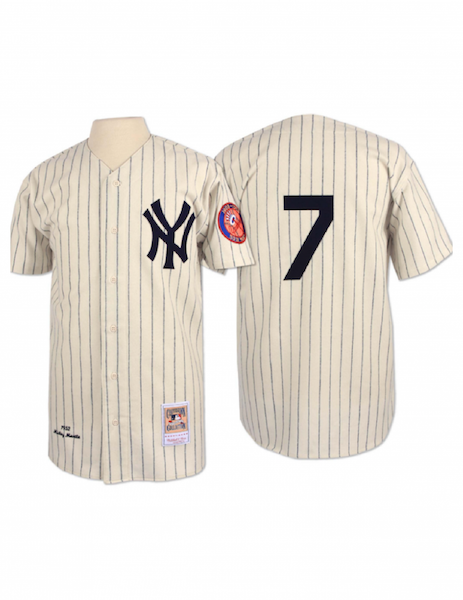 mickey mantle replica jersey