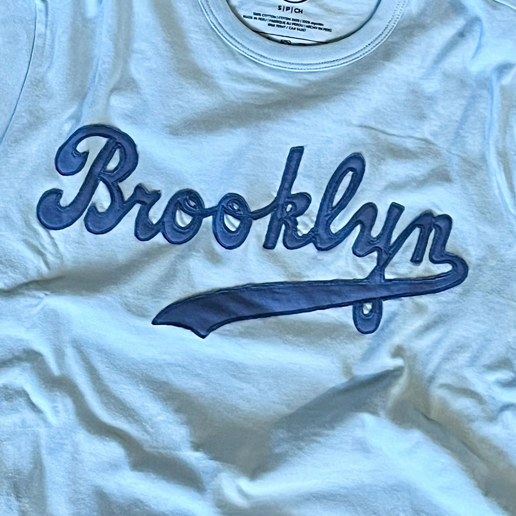 Brooklyn Dodgers Retro Classic Satin Varsity Jacket Blue – The