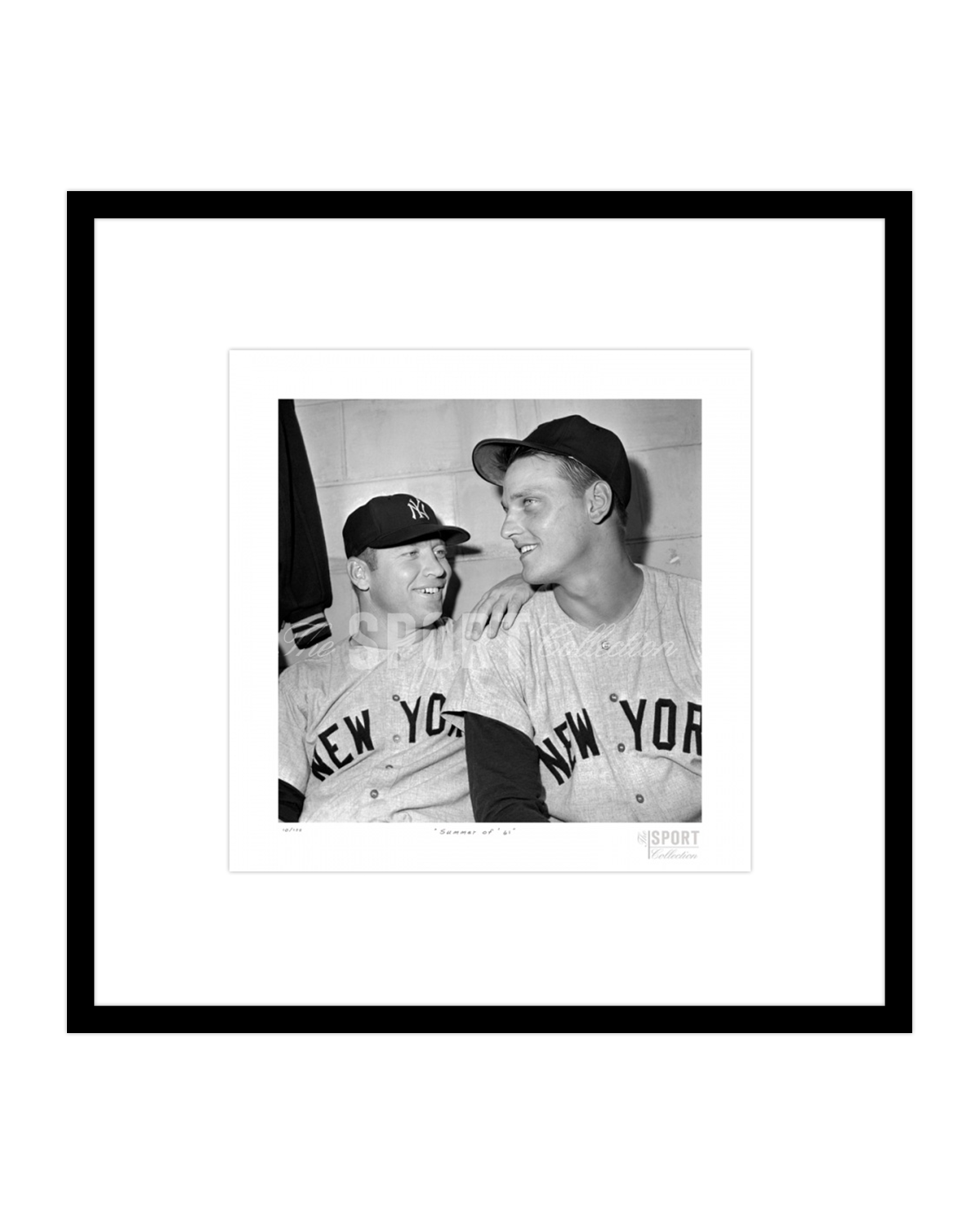 Mickey Mantle and Roger Maris Art Print by Herb Scharfman/sports Imagery 