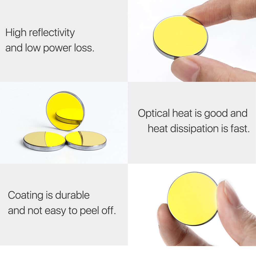 Cloudray Lens Bundle For Sale CO2 Laser Focus Lens+Si Reflective Mirror Lens