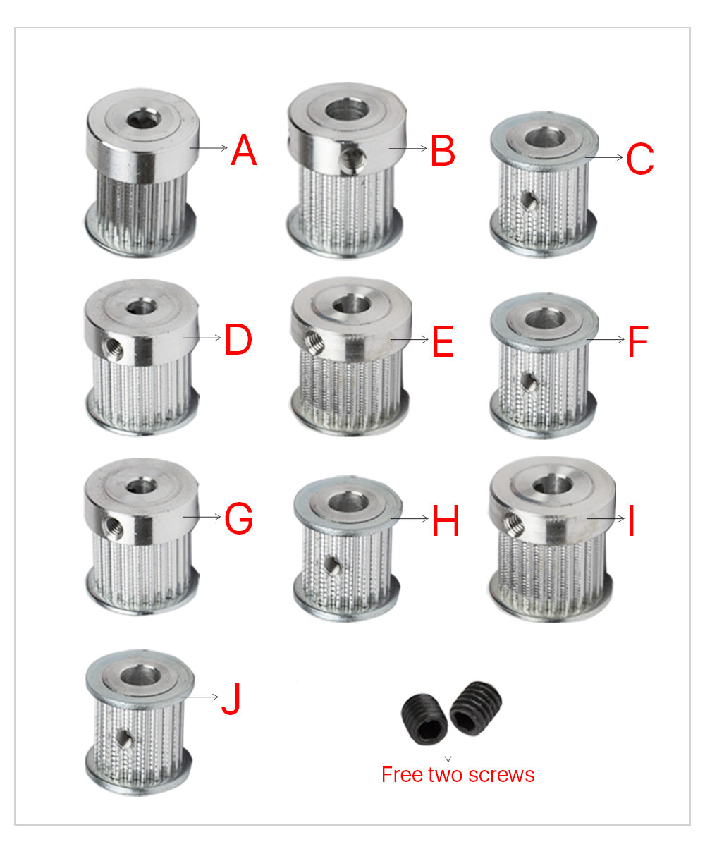 Timing Belt Pulley Synchronous Gear 6.35/8/12mm