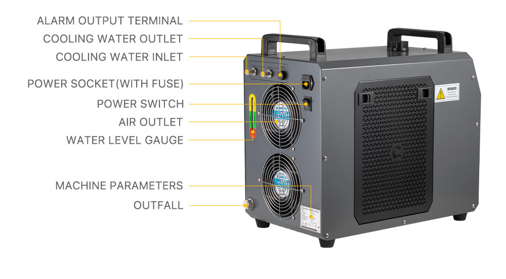 Cloudray CW5200 Industrial Laser Water Chiller For 150W CO2 Laser Engraving  Cutting Machine – Cloudray Laser