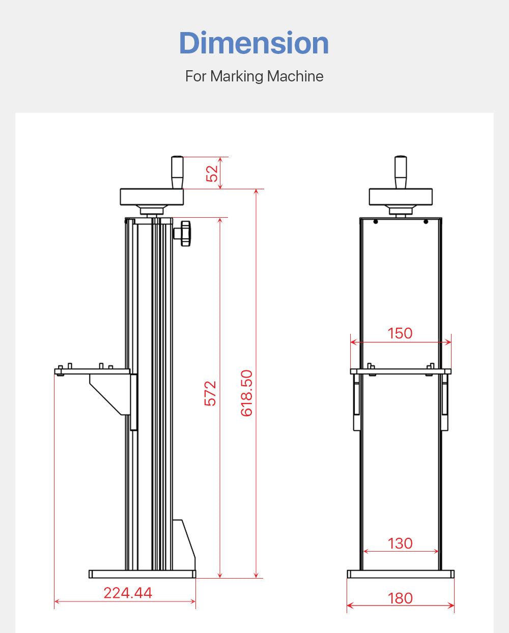 CO2 Laser Lift Table for Marking Machine