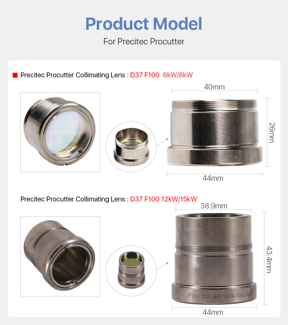 Cloudray Collimating & Focusing Lens For Precitec Cutting Head