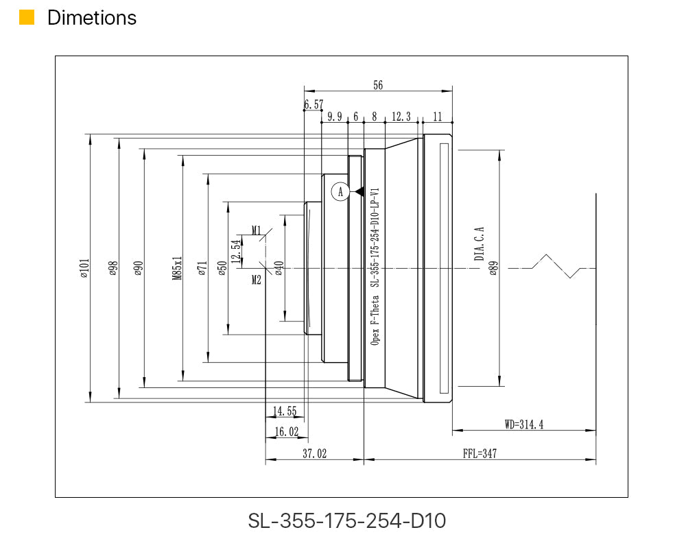 Cloudray UV F-theta Scan Lens