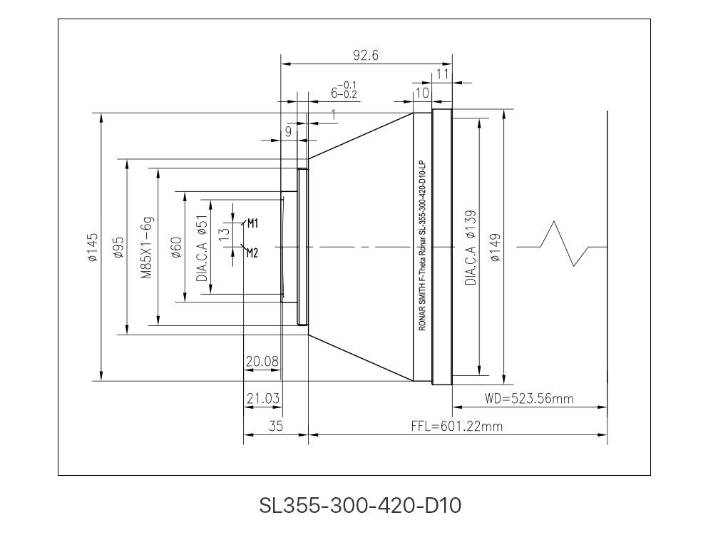 Cloudray UV F-theta Scan Lens