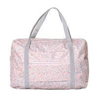 Women Nylon Little Flowers Travel Bag Floral Duffel Bag Luggage Bag Handbag