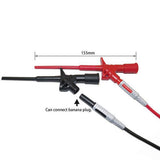 DANIU P5004 2Pcs Professional Insulated Quick Test Hook Clip High Voltage Flexible Testing Probe 4mm