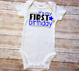 my 1st birthday onesie