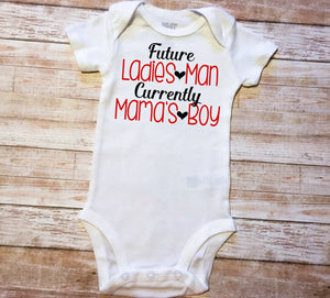 my first valentine's day baby boy clothes