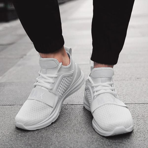 white gym shoes