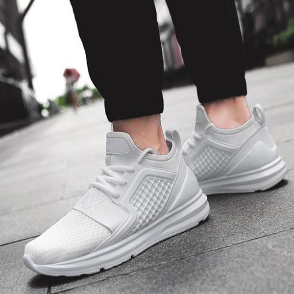 gray gym shoes