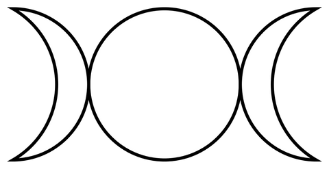 ic:A popular Triple Goddess Moon symbol