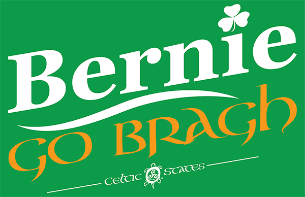 Irish Bernie rally sign