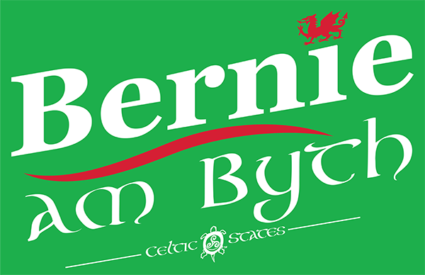 Welsh Bernie rally sign