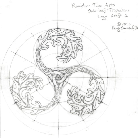 Ramblin' Tree Arts original logo draft