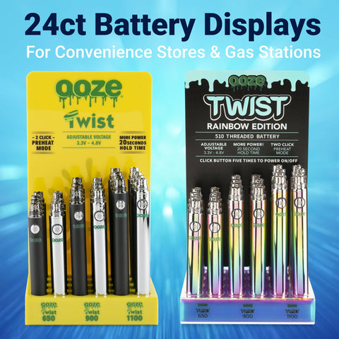 Two Ooze Twist 24ct Displays