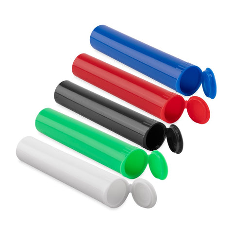 The 5 assorted colors from the Loud Lock 1000ct joint tubes are laying open in a row: white, gree, black, red, and blue