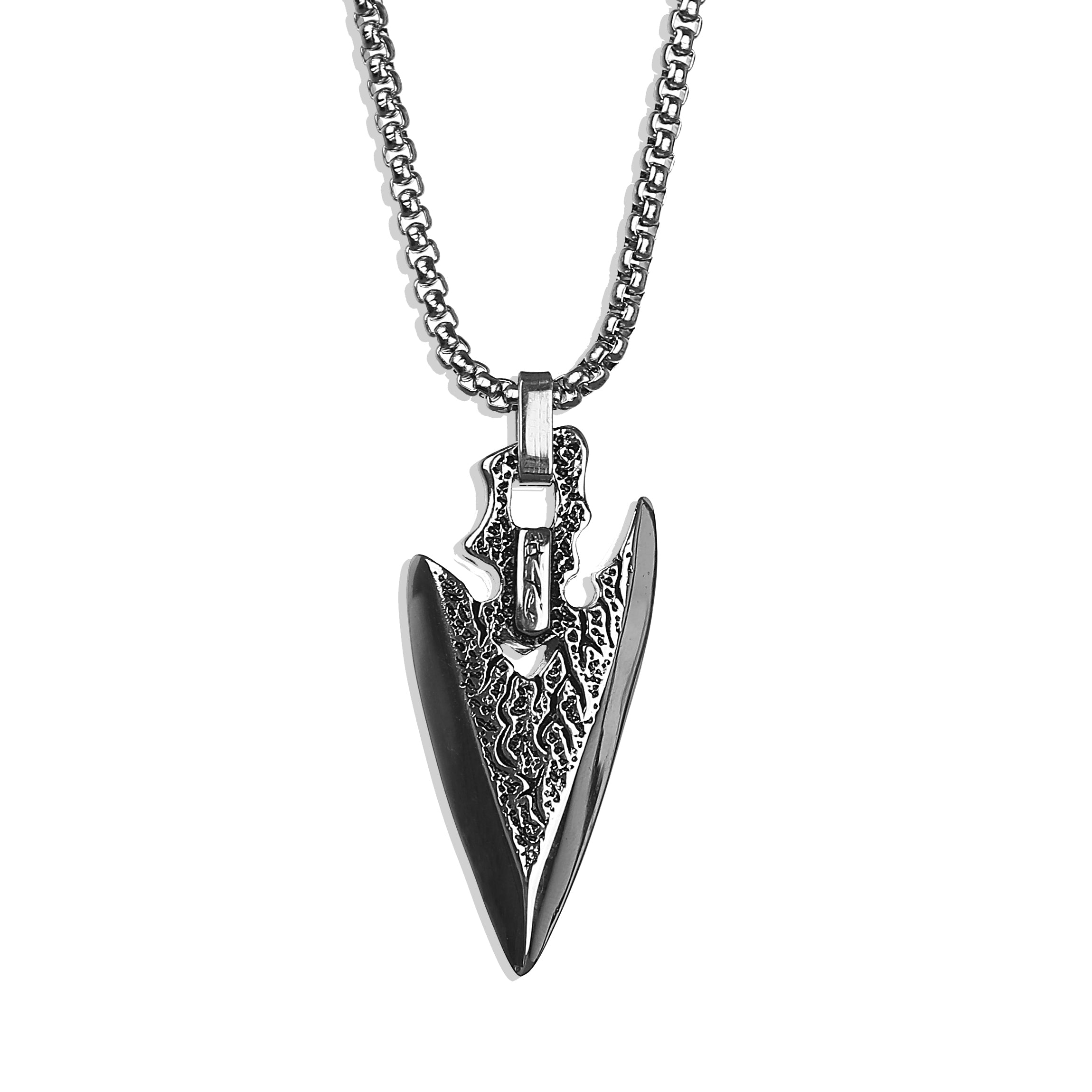 Rugged Arrowhead Necklace - Silver | MODERN OUT | Reviews on Judge.me