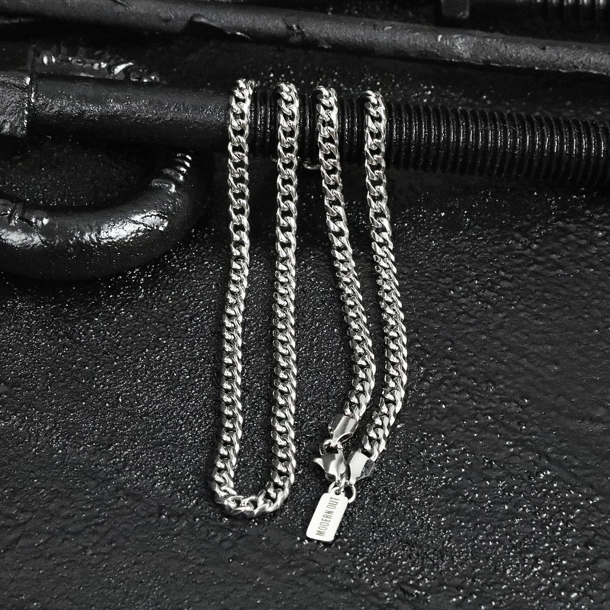 Cuban Black Chain – 3mm – Galis jewelry