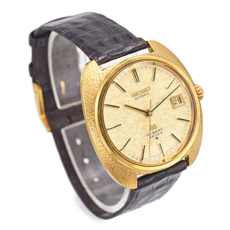 Vintage Grand Seiko Hi-Beat 18K Gold Automatic Men's Date Watch Ref. 6 –  Blue Ribbon Rarities
