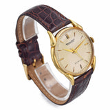 1945 IWC International Watch Co Zurich 18K Gold Hand Wind Men's Watch + Paper