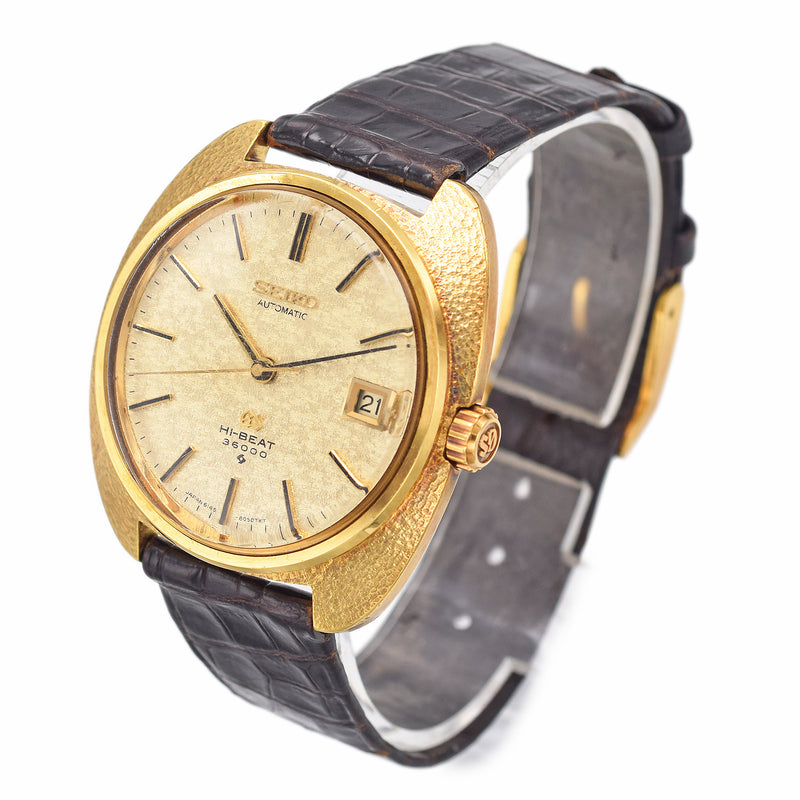 Vintage Grand Seiko Hi-Beat 18K Gold Automatic Men's Date Watch Ref. 6 –  Blue Ribbon Rarities