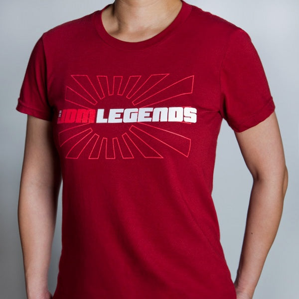 womens red tee