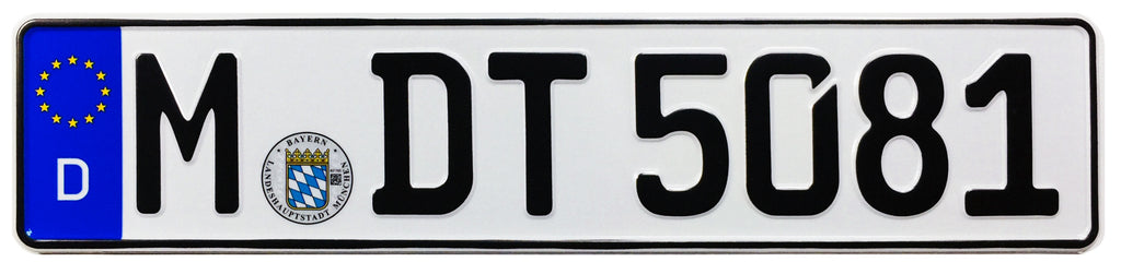 Munich German License Plate – www.bagssaleusa.com